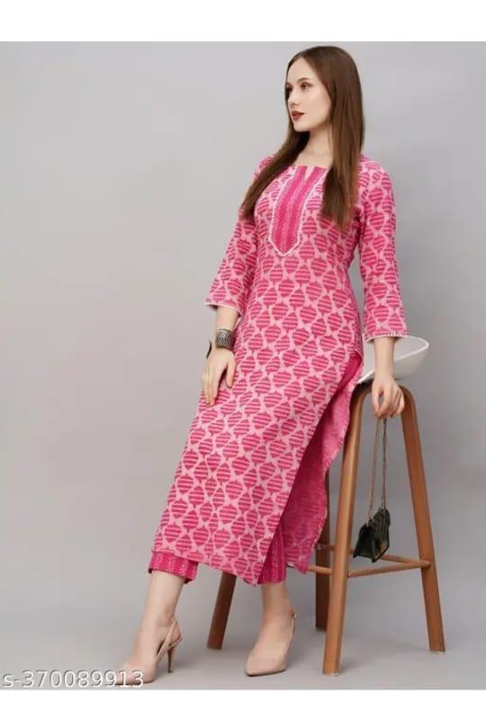 Kurti Set with Bottom Wear 2 Piece H82