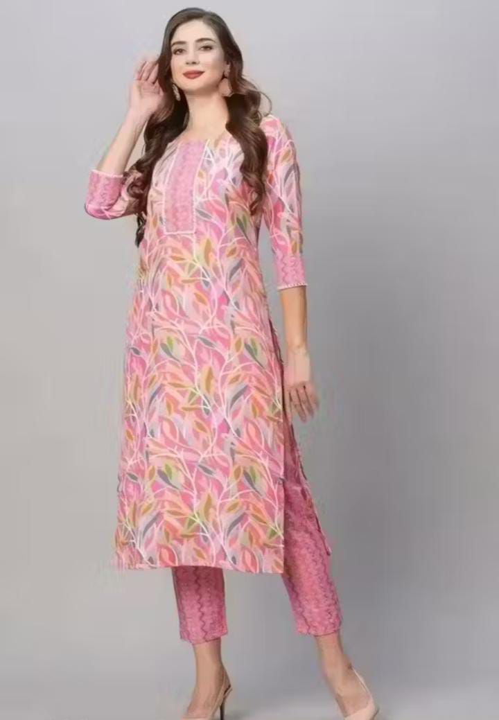 Kurti Set with Bottom Wear 2 Piece H61