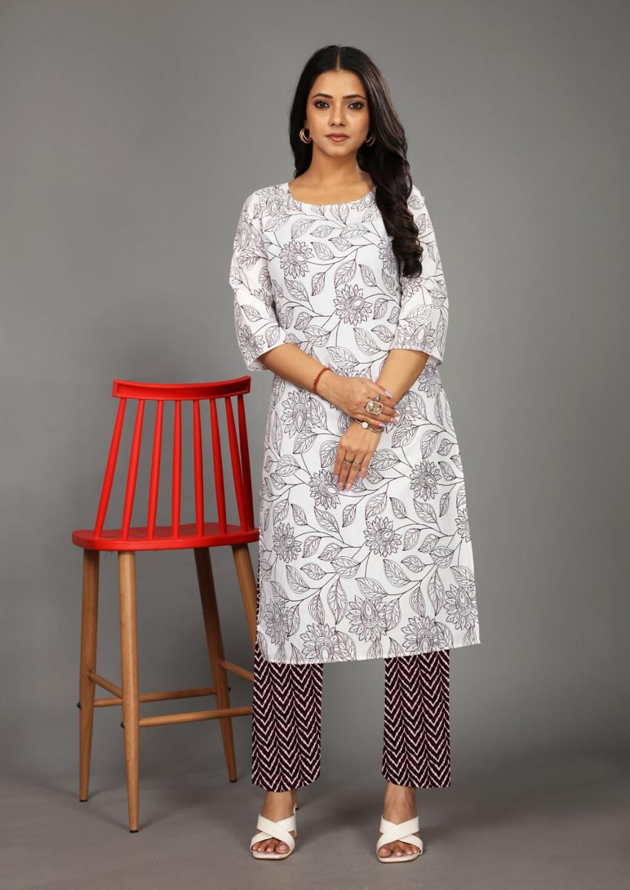 Kurti Set with Bottom Wear H63