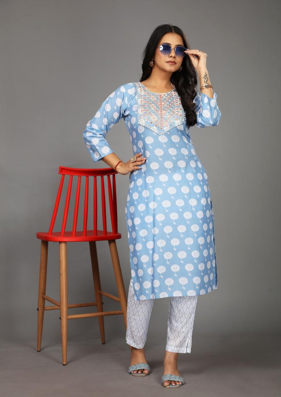 Kurti Set with Bottom Wear H66