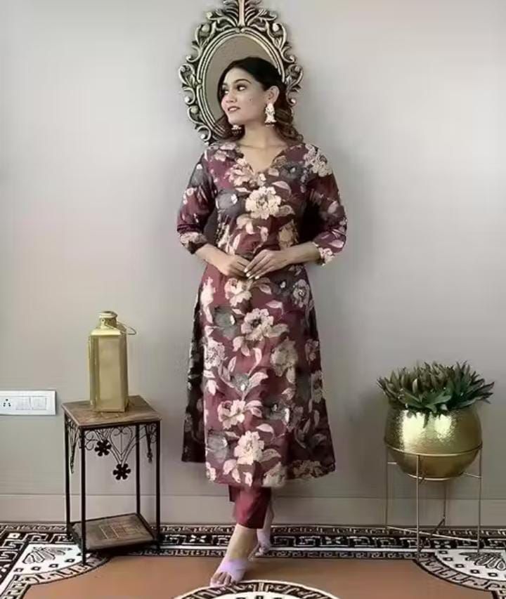 Kurti Set with Bottom Wear H80