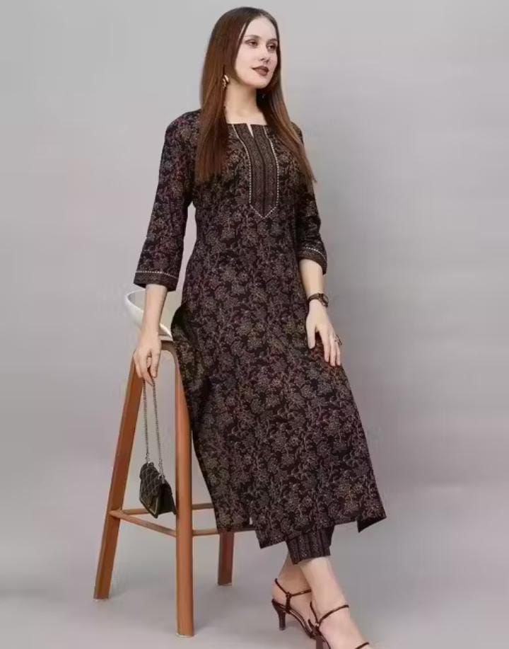 Kurti Set with Bottom Wear H81