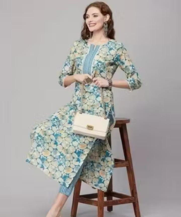 Kurti Set with Bottom Wear H72