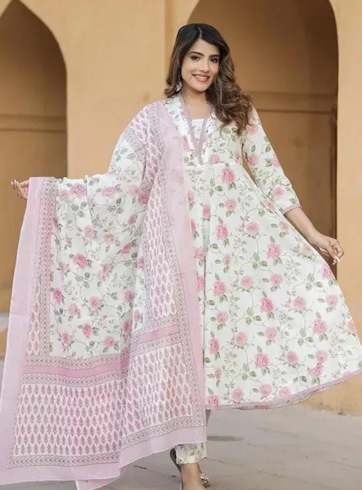 Kurti Set with Dupatta & Bottom Wear 3 Piece Z54