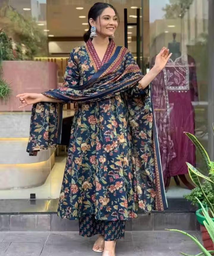 Kurti Set with Dupatta & Bottom Wear 3 Piece Z64