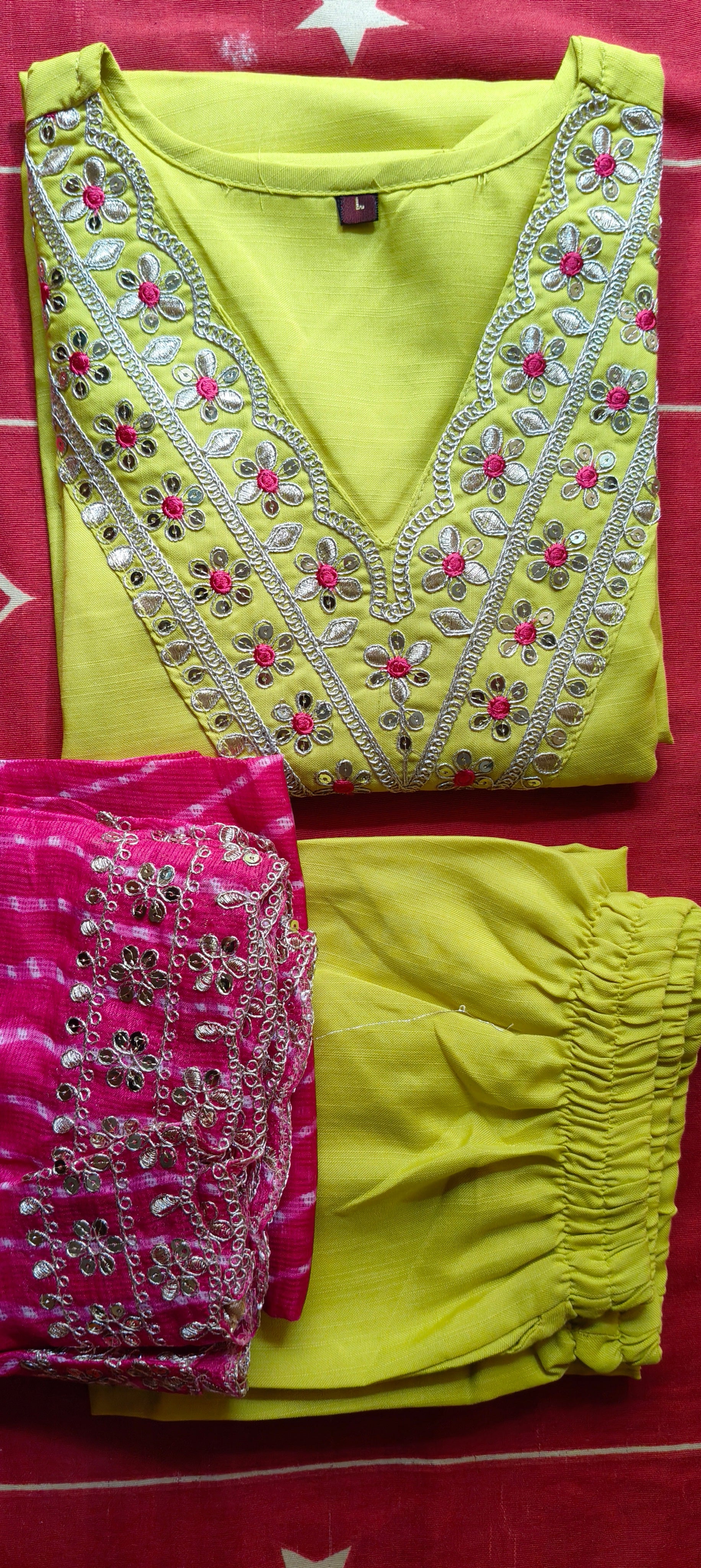 Kurti Set with Dupatta & Bottom Wear 3 Piece Z53