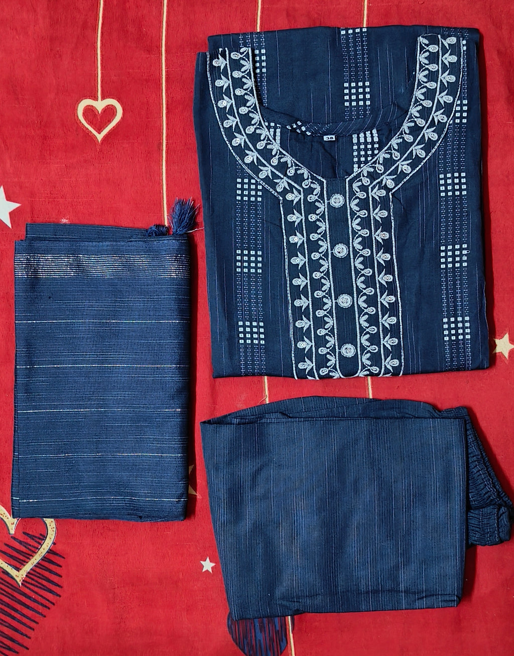 Kurti Set with Bottom Wear Heavy 3 Piece H71