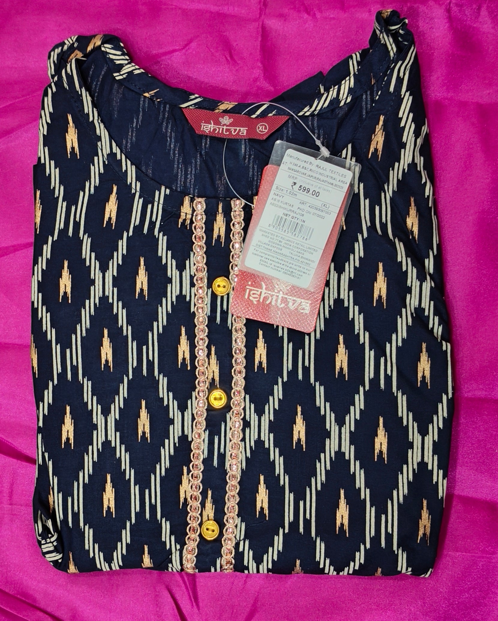 KURTI HEAVY COTTON H155 (1 Piece )