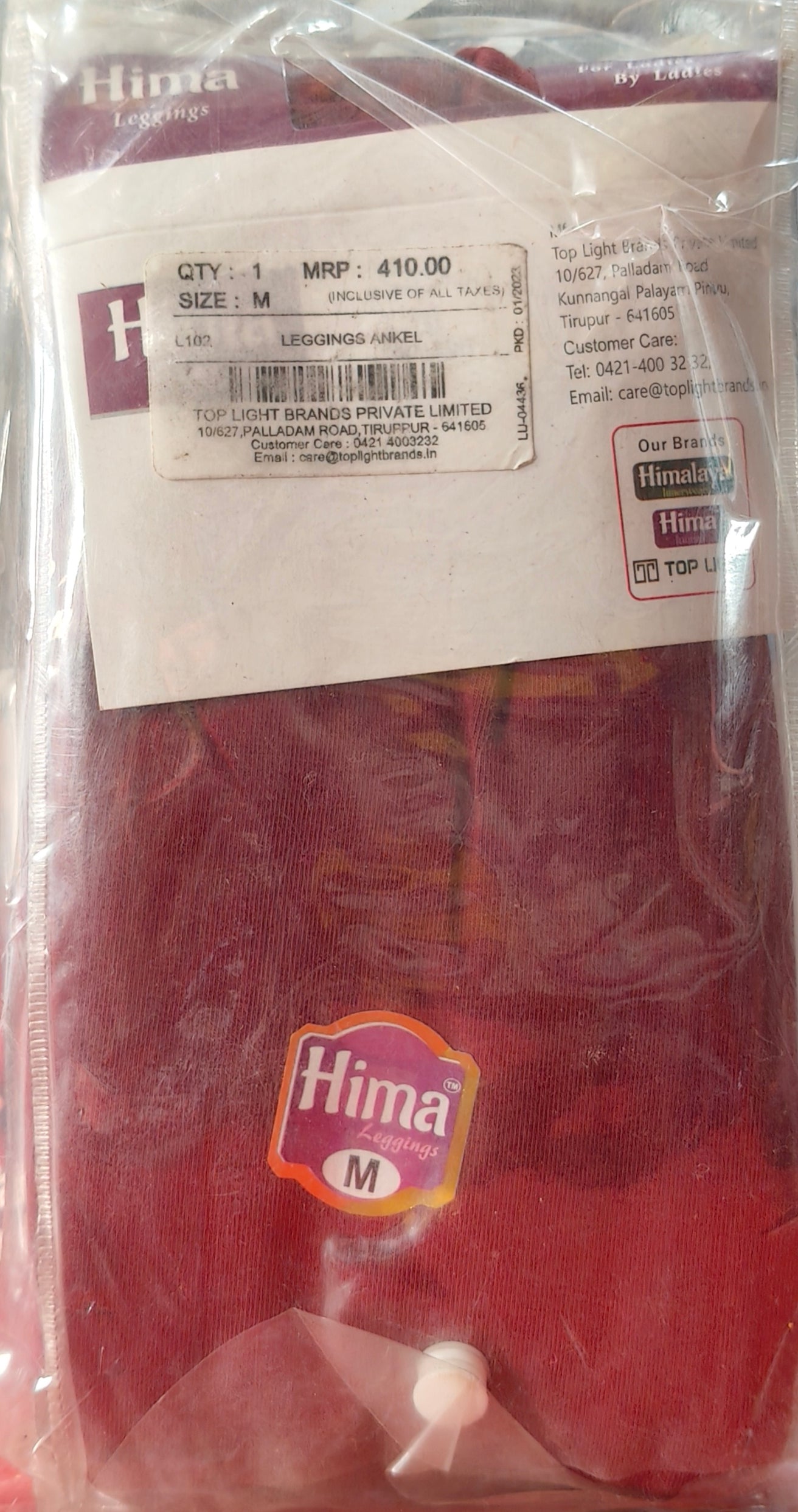 HIMA LEGGINGS MAROON COLOR V103