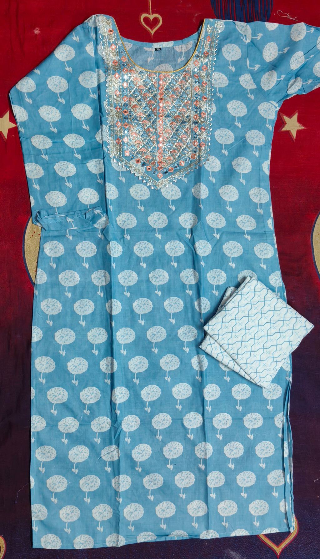 Kurti Set with Bottom Wear 2 Piece H66