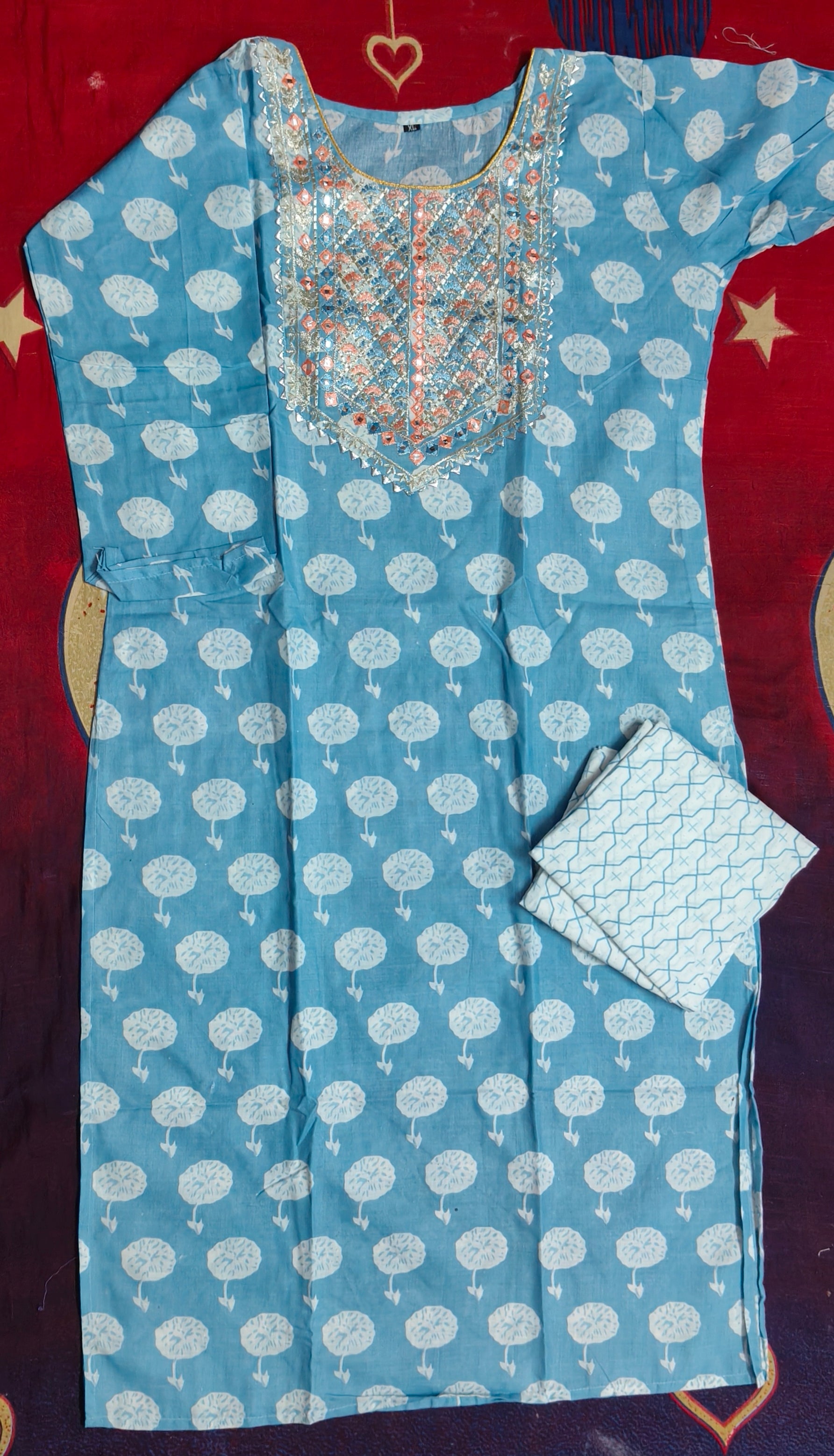 Kurti Set with Bottom Wear 2 Piece H66